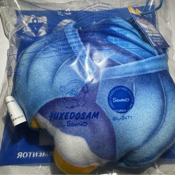 Sanrio Yu-Gi-Oh x Hello Kitty McDonalds Happy Meal 3” Plush #7 TuxedoSam Obelisk - Picture 4 of 8